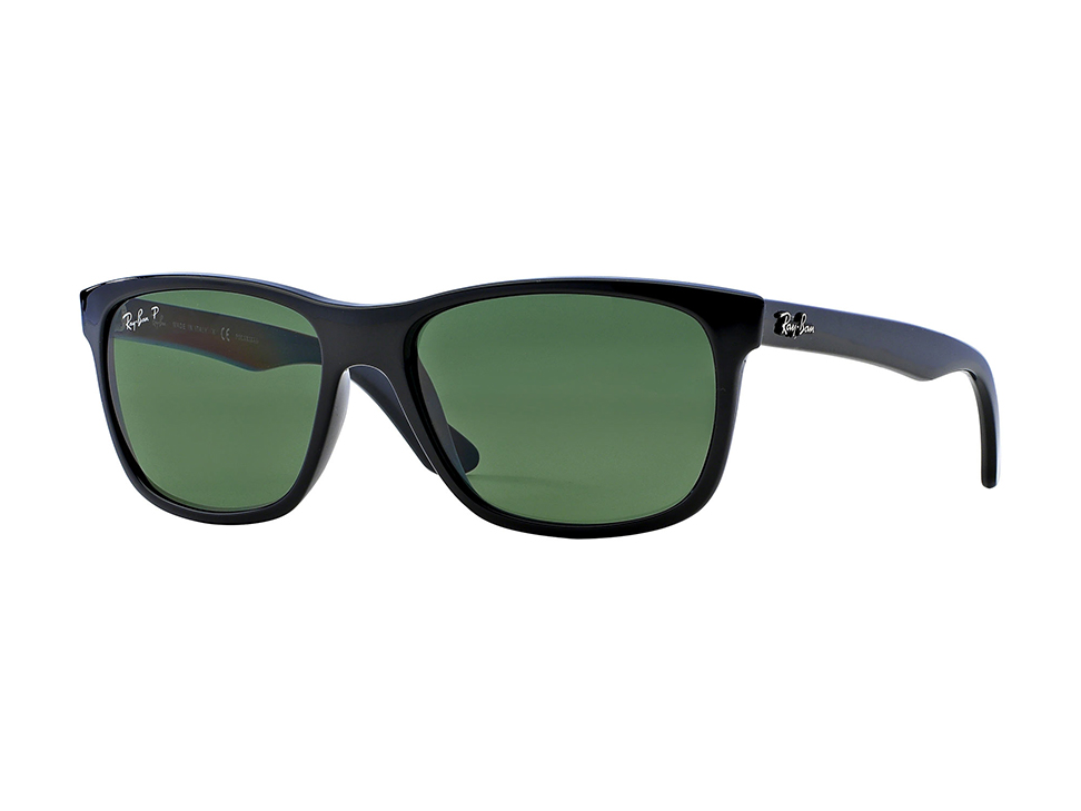 Lente solar para caballero Ray Ban negro