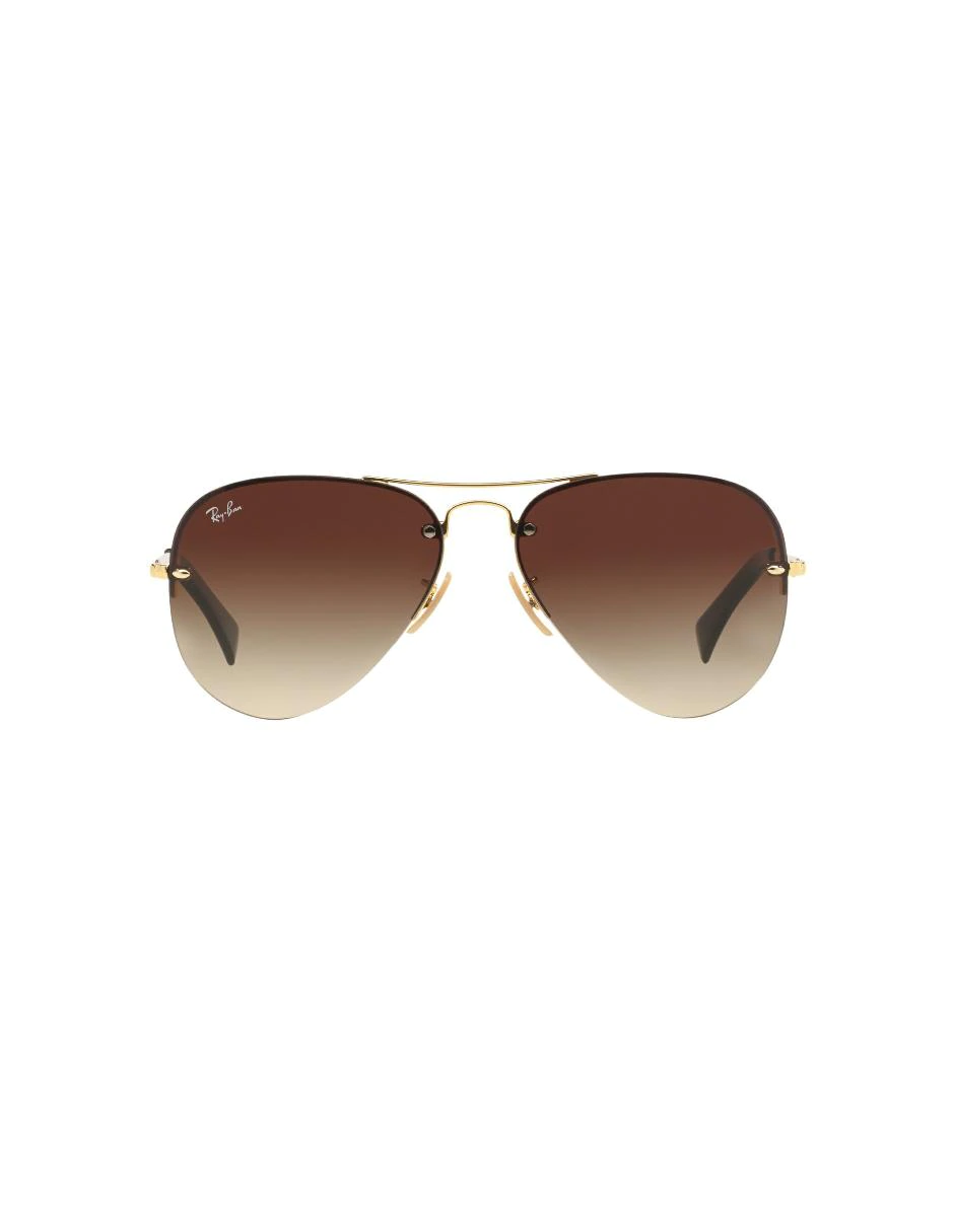 Lente solar para hombre Ray Ban dorado