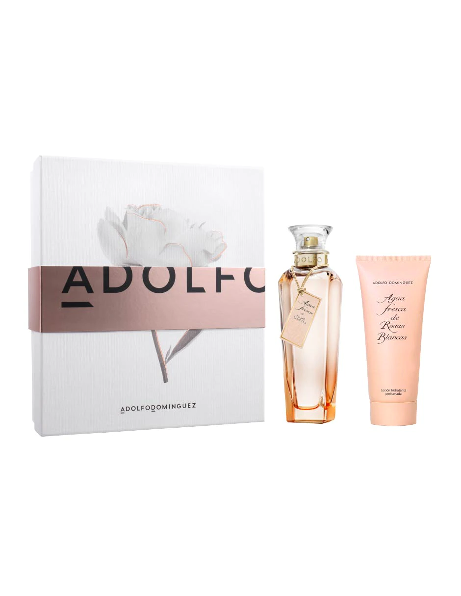 Set de fragancia para mujer Adolfo Dominguez Agua Fresca Rosas Blancas
